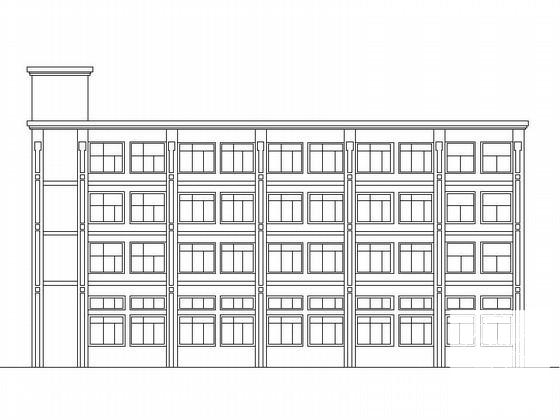 4层五金车间建筑施工CAD图纸 - 1