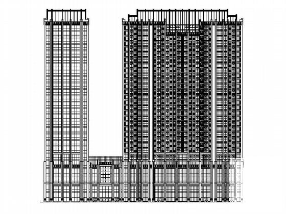 高层城市综合体建筑方案设计CAD图纸 - 1