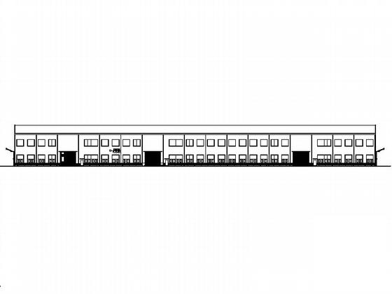 单层厂房建筑施工CAD图纸(轻型钢结构) - 1