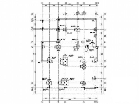 两层框架结构住宅楼结构CAD施工图纸（7度抗震）(梁平法配筋图) - 1