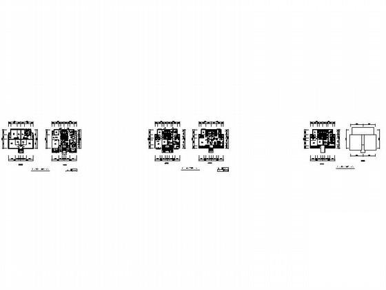 4层叠拼别墅户型平面图纸（南梯188、186平方米） - 3