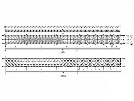 双层空间网架结构广场结构CAD施工图纸（6度抗震） - 1