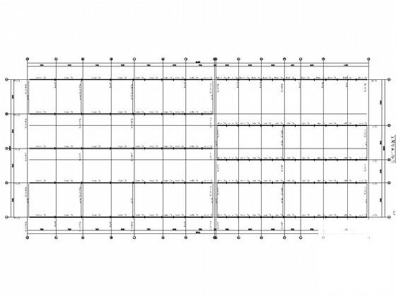 大众4S店钢结构CAD施工图纸（局部两层）(平面布置图) - 2