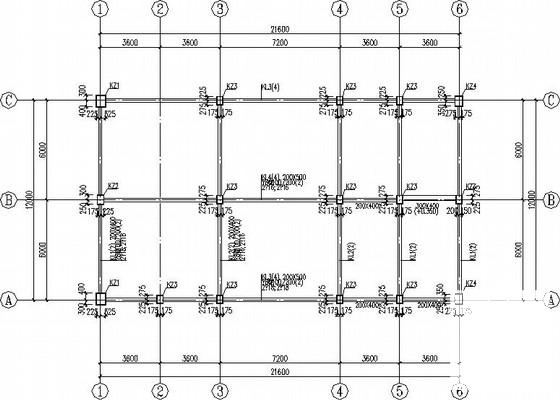 7度区多层钢框架库房结构CAD施工图纸（独立基础） - 1