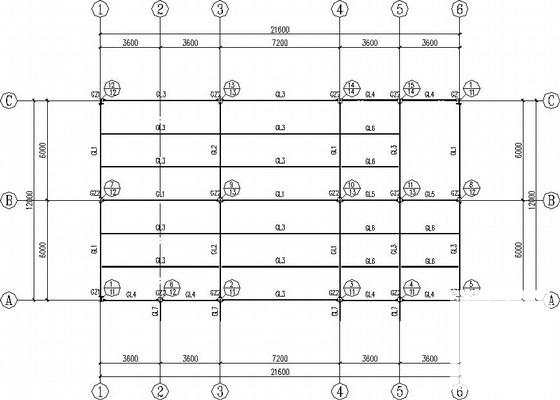 7度区多层钢框架库房结构CAD施工图纸（独立基础） - 2