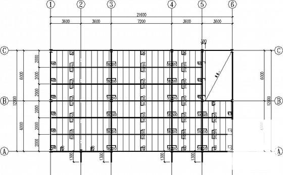 7度区多层钢框架库房结构CAD施工图纸（独立基础） - 3