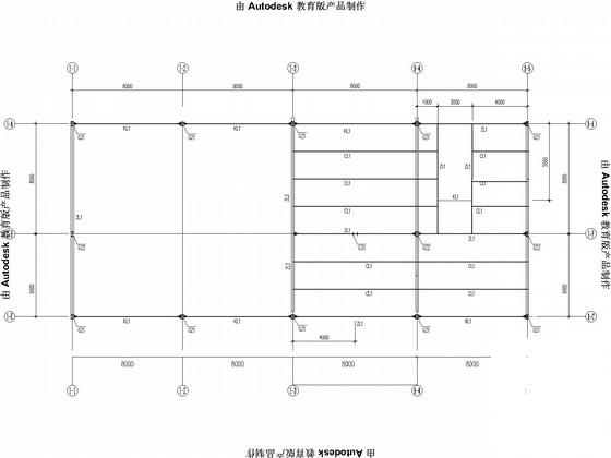 2层门式刚架售楼处结构CAD施工图纸（独立基础） - 3