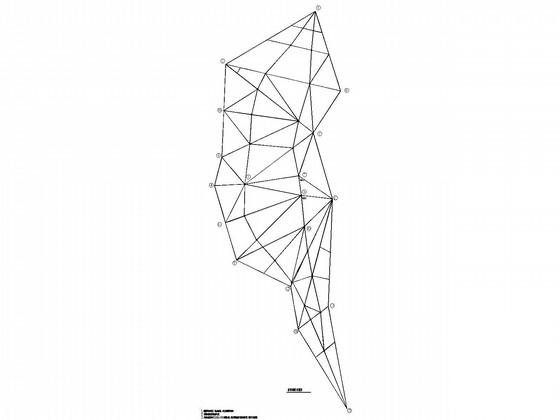 公园茶社钢框架结构CAD施工图纸(异形结构)(檩条安装) - 2