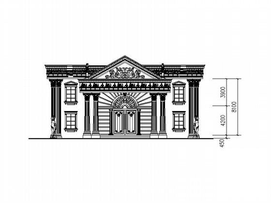 2层欧式会所建筑方案设计图纸（效果）(平面图) - 2