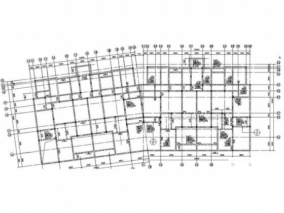 6层砌体结构住宅楼结构CAD施工图纸(平面布置图) - 1