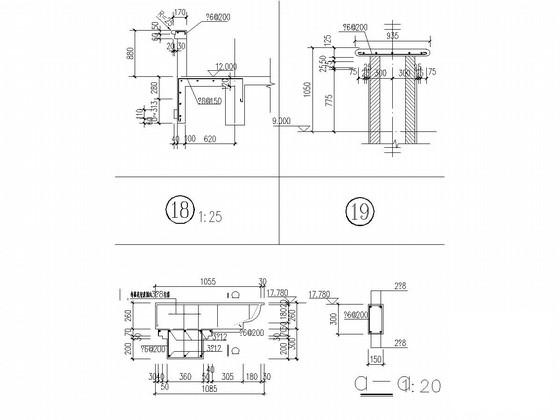 6层砌体结构住宅楼结构CAD施工图纸(平面布置图) - 3