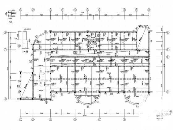 3层砌体结构幼儿园结构CAD施工图纸(工程量计算) - 3