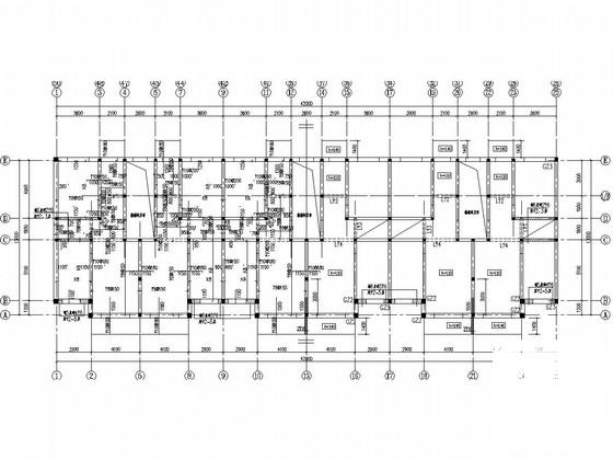 筏形基础6层砌体结构住宅楼结构CAD施工图纸 - 2