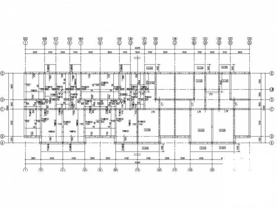 筏形基础6层砌体结构住宅楼结构CAD施工图纸 - 4