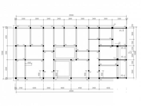 地下1层储藏室，地上6层砖混住宅楼结构CAD施工图纸 - 2