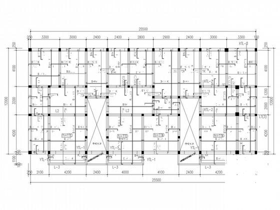 地下1层储藏室，地上6层砖混住宅楼结构CAD施工图纸 - 3