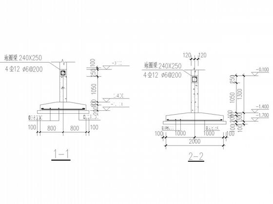 砌体结构、条形基础三栋公租房结构CAD施工图纸(平面布置图) - 4