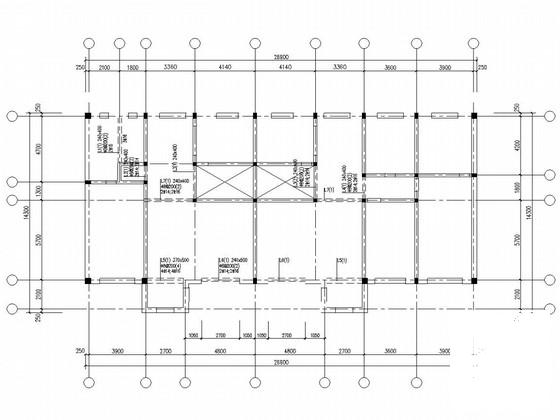 两层砌体结构私人住宅楼结构CAD施工图纸（坡屋面1层） - 3