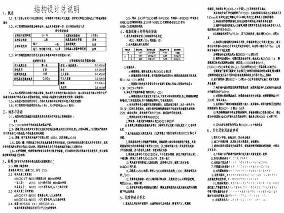 两层砌体结构私人住宅楼结构CAD施工图纸（坡屋面1层） - 5