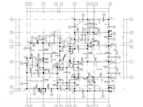 6度抗震7层砌体住宅楼结构CAD施工图纸(底层储藏室) - 1