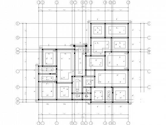 6度抗震7层砌体住宅楼结构CAD施工图纸(底层储藏室) - 2