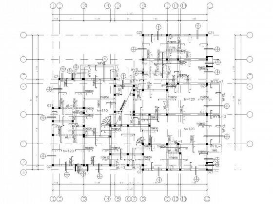6度抗震7层砌体住宅楼结构CAD施工图纸(底层储藏室) - 4