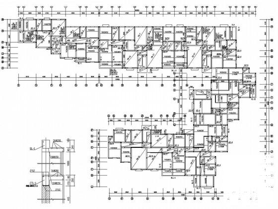 6层砖混结构住宅楼结构CAD施工图纸（平法表示） - 2