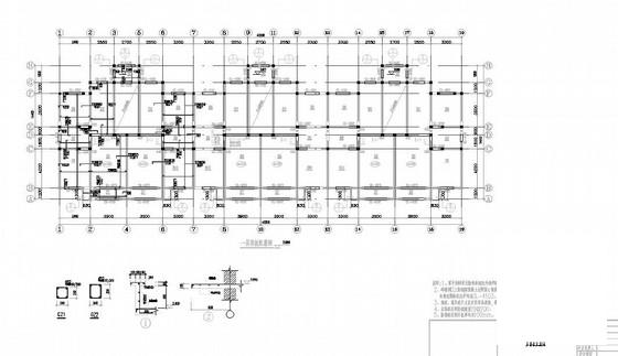 7度抗震6层砖混结构住宅楼结构CAD施工图纸（建施） - 1