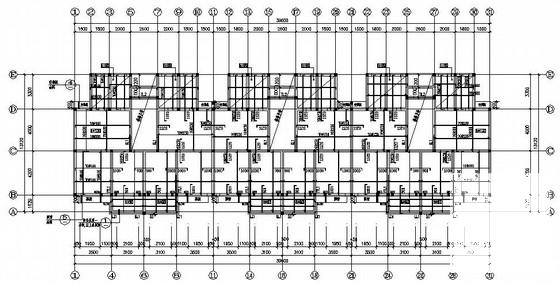 5层砌体结构住宅楼结构CAD施工图纸（阁楼结构坡屋面） - 2