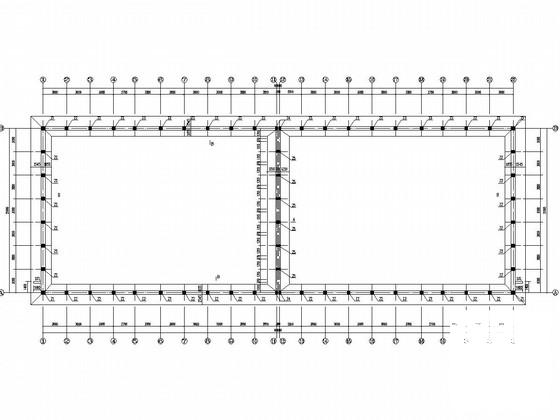 单层砌体结构平房仓结构CAD施工图纸（条形基础） - 1