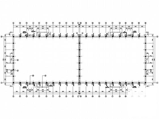 单层砌体结构平房仓结构CAD施工图纸（条形基础） - 2