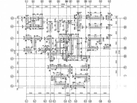 30层剪力墙结构住宅楼结构CAD施工图纸（条形基础） - 1