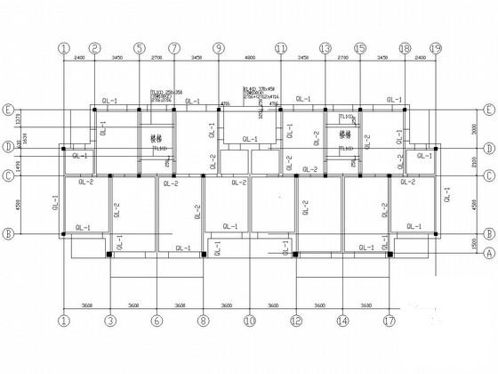 4层砌体结构住宅楼结构CAD施工图纸（条形基础） - 3