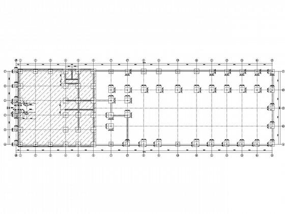 4S汽车营销店改扩建结构CAD施工图纸（6度抗震）(平面布置图) - 2