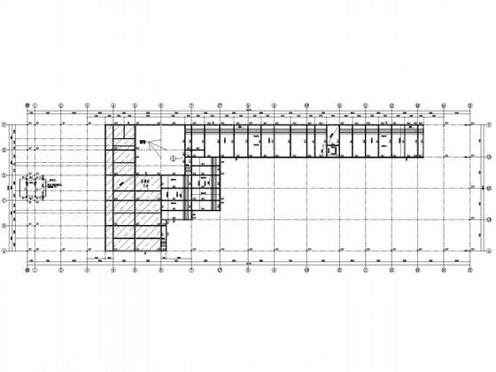 4S汽车营销店改扩建结构CAD施工图纸（6度抗震）(平面布置图) - 4