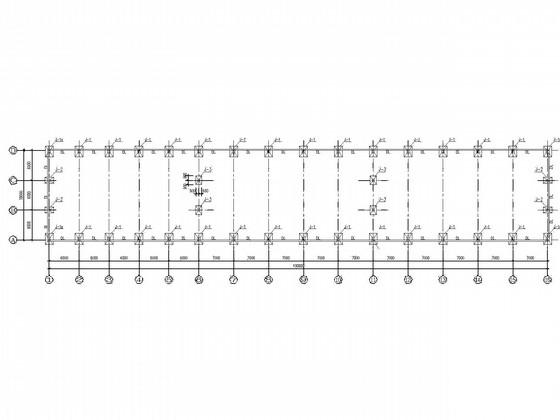 18米跨煤厂房结构CAD施工图纸(建施)(系统布置图) - 2