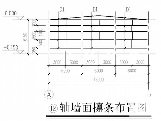 18米跨煤厂房结构CAD施工图纸(建施)(系统布置图) - 3