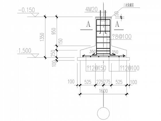 18米跨煤厂房结构CAD施工图纸(建施)(系统布置图) - 4
