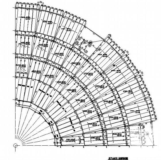 钢结构门式刚架五星温泉城结构CAD施工图纸（6度抗震）(平面布置图) - 3