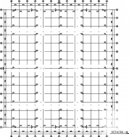 2×38米跨门式刚架厂房结构CAD施工图纸（7度抗震） - 1