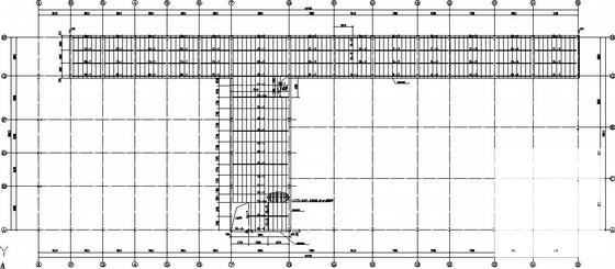 汽车生活馆钢框架结构CAD施工图纸（7度抗震）(基础平面图) - 2
