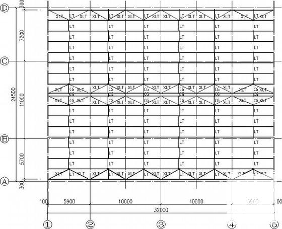 1层钢结构门头房建筑结构CAD施工图纸 - 3