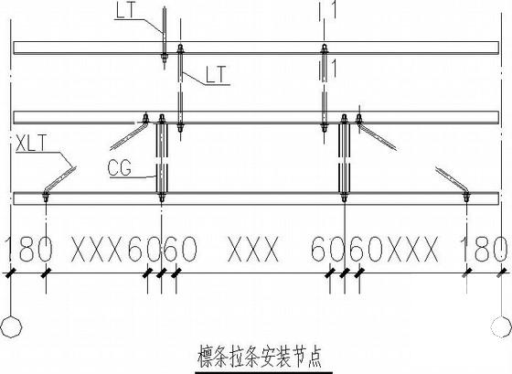 1层钢结构门头房建筑结构CAD施工图纸 - 4