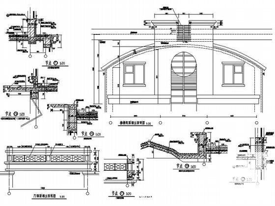 北方住宅屋顶常用做法节点详细设计图纸(cad) - 2