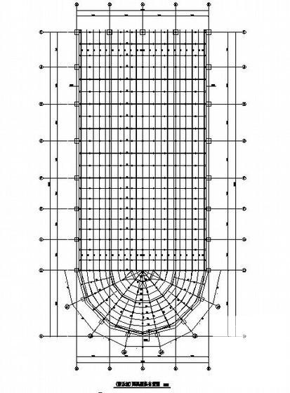 7度抗震游泳馆网架屋面结构CAD施工图纸 - 2