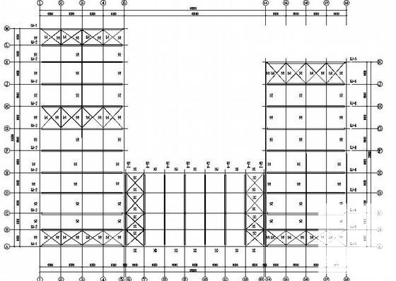 局部2层门式刚架厂房结构CAD施工图纸 - 1