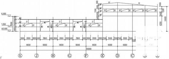 局部2层门式刚架厂房结构CAD施工图纸 - 3