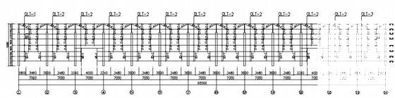 两连跨门式刚架厂房结构CAD施工图纸（独立基础） - 2