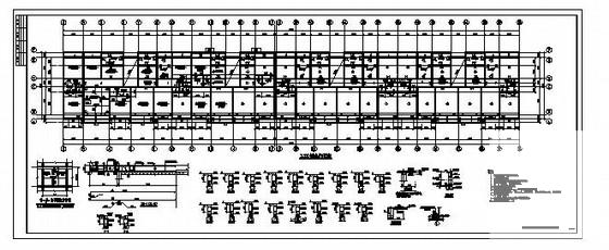 7层砖混结构住宅楼结构CAD施工图纸（筏形基础） - 2