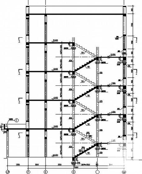 招待所兼职工住宅楼砌体结构CAD施工图纸 - 3